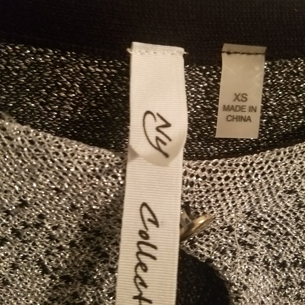 Silver fade to black sweater